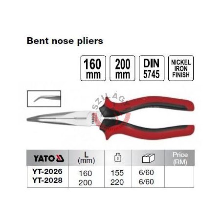 Telefonfogó hajlított 200mm