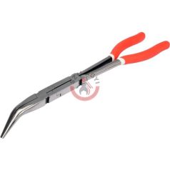 Hosszúcsőrű fogó hajlított 330mm 45°