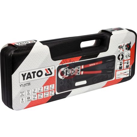 Krimpelő készlet 9részes PEX-AL-PEX csövekhez HT és U pofákkal