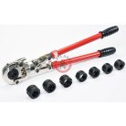 Krimpelő készlet 9részes PEX-AL-PEX csövekhez HT és U pofákkal