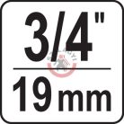 Belső villáskulcs készlet 3/8", 1/2" és 3/4" átmérőjű csövekhez