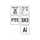 Csővágó olló 36 mm PVC