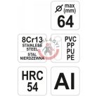 PVC csővágó olló 64mm /PVC, PU, PP, PE/