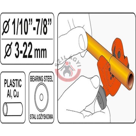 Csővágó 3-22mm /Plastic, Al, Cu/