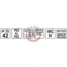 PVC csővágó olló 42mm /PVC, PP, PU, PE/