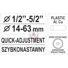 Csővágó 14-63mm /Plastic, Al, Cu/