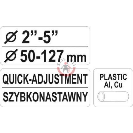 Csővágó 50-127mm /Plastic, Al, Cu/