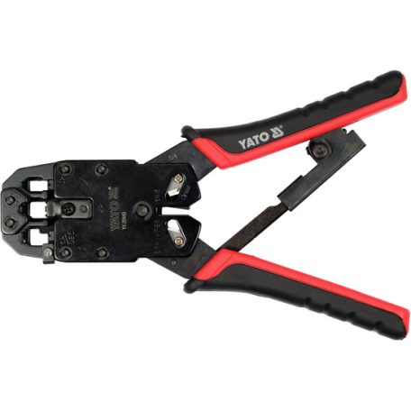 Krimpelő fogó UTP hálózati (RJ45) és telefon (RJ10, RJ11, RJ12) csatlakozókhoz