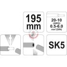 Automata blankoló fogó 0.5-6.0mm2 kábelcsupaszító