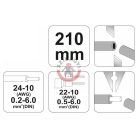 Automata blankoló fogó 0.2-6.0mm2 210mm kábelcsupaszító