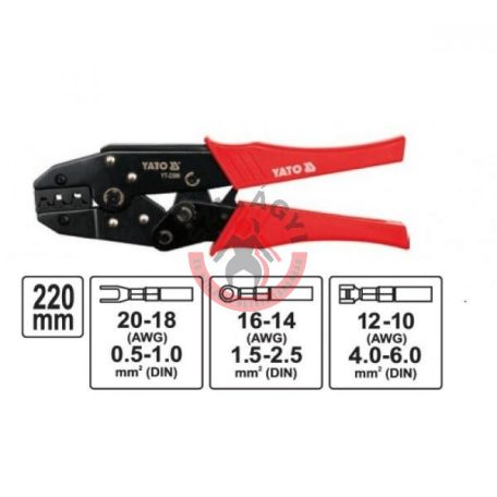 Saruzó fogó 0.5-6.0mm 230mm