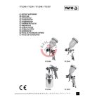 Festékszóró pisztoly 0,1l 0,8mm 220l/min