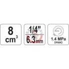 1,4 MPa -os levegőelőkészítő 1/4"