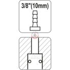 Gyorscsatlakozó tömlővéges 3/8" (9.5mm)