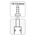 Gyorscsatlakozó tömlővéges 1/2" (12.7mm)