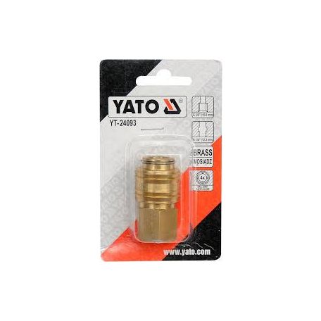 Levegős gyorscsatlakozó 1/4" x 3/8" sárgaréz