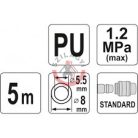Levegő spiráltömlő 5 m 8x5,5mm