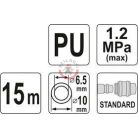 Levegő spiráltömlő 15m 10x6.5mm