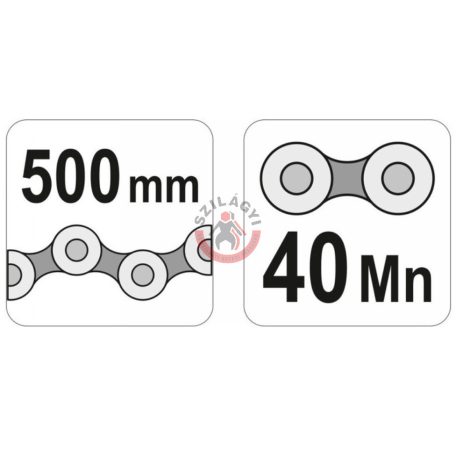 Láncos patentfogó 500mm