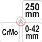 Patentfogó 250mm egyenes pofa