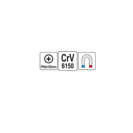 Csavarhúzó Philips PH0x150 mm mágneses CrV