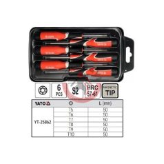 Órás csavarhúzó készlet 6 részes TORX (5,6,7,8,9,10)
