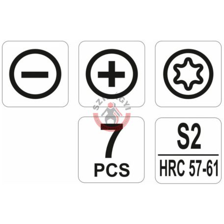 Órás csavarhúzó készlet 7 részes (T5,6,7,PH00,PH0,2.0,3.0)