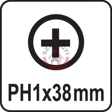 Csavarhúzó kereszthornyos PH1x38mm