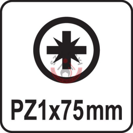 Csavarhúzó kereszthornyos PZ1x75mm