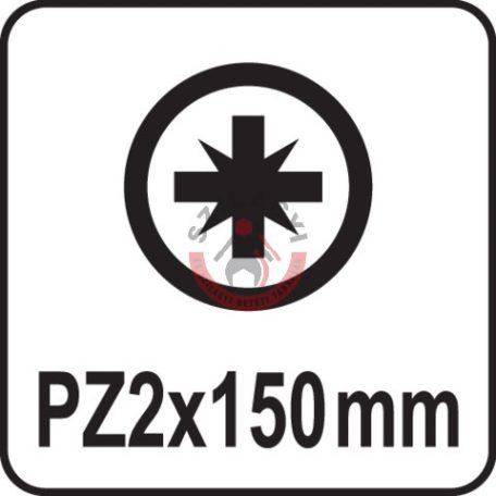 Csavarhúzó kereszthornyos PZ2x150mm