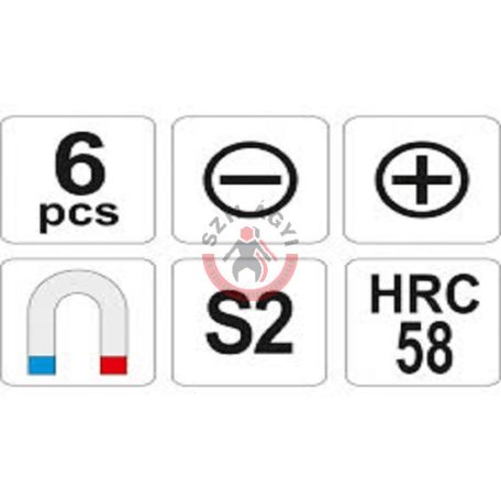 Csavarhúzó készlet 6 részes