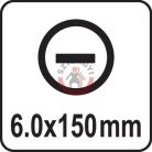 Üthető csavarhúzó LAPOS 6x150mm
