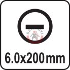 Üthető csavarhúzó LAPOS 6x200mm