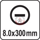 Üthető csavarhúzó LAPOS 8x300mm