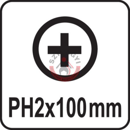 Üthető csavarhúzó kereszthornyos PH2x100mm