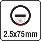 Szigetelt csavarhúzó 1000V LAPOS 2,5 x 75mm
