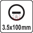 Szigetelt csavarhúzó 1000V LAPOS 3,5 x 100mm