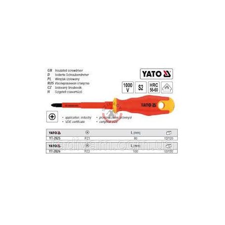 Szigetelt csavarhúzó 1000V PZ1x80mm