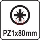 Szigetelt csavarhúzó 1000V PZ1x80mm