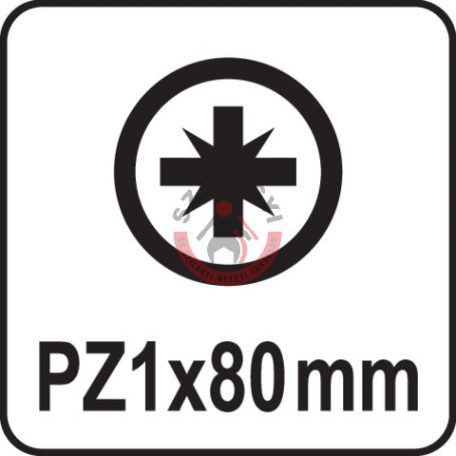 Szigetelt csavarhúzó 1000V PZ1x80mm