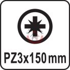 Szigetelt csavarhúzó 1000V PZ3x150mm