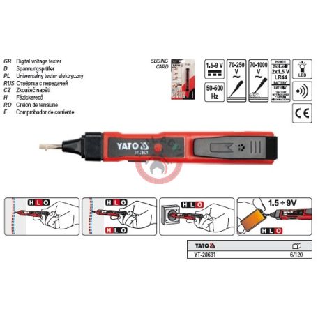 Digitális fázisceruza többfunkciós