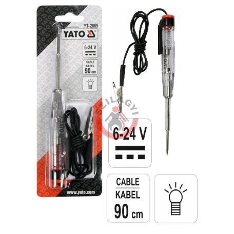 Próbalámpa 6-24V 90cm