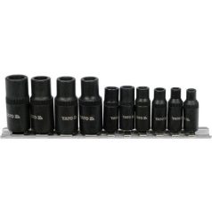  Menetfúró dugókulcs adapter készlet 10 részes 1/4", 3/8"