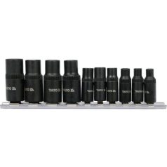   Menetfúró dugókulcs adapter készlet 10 részes 1/4", 3/8"