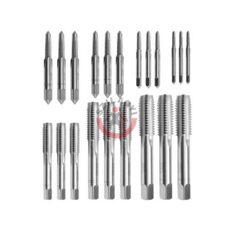 Menetfúró készlet 21 részes M3, M4, M5, M6, M8, M10, M12