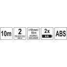 Csempelézer 10 m hatótáv, +/-1mm/1m