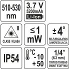 3D önsszintező lézer 12 vonalas zöld