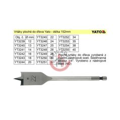 Homlokmarós fafúró 14x152mm
