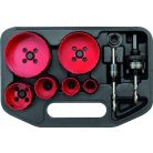 Koronafúró készlet 8 részes 22-73 mm